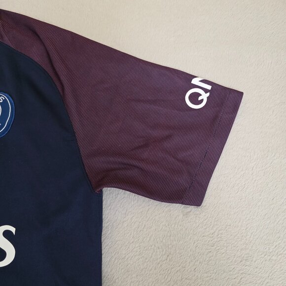 Paris Saint Germain Jersey Mens XL Blue Nike Dri Fit Ligue 1 Soccer Mbappe 29 - Picture 6 of 13
